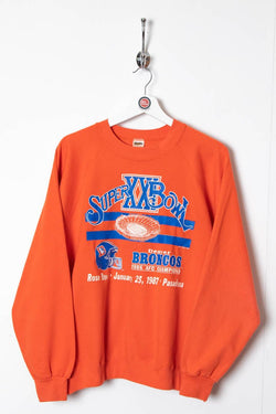 Image of 1987 Denver Broncos Super Bowl XXI Champions Sweatshirt (M) - 97th Vintage