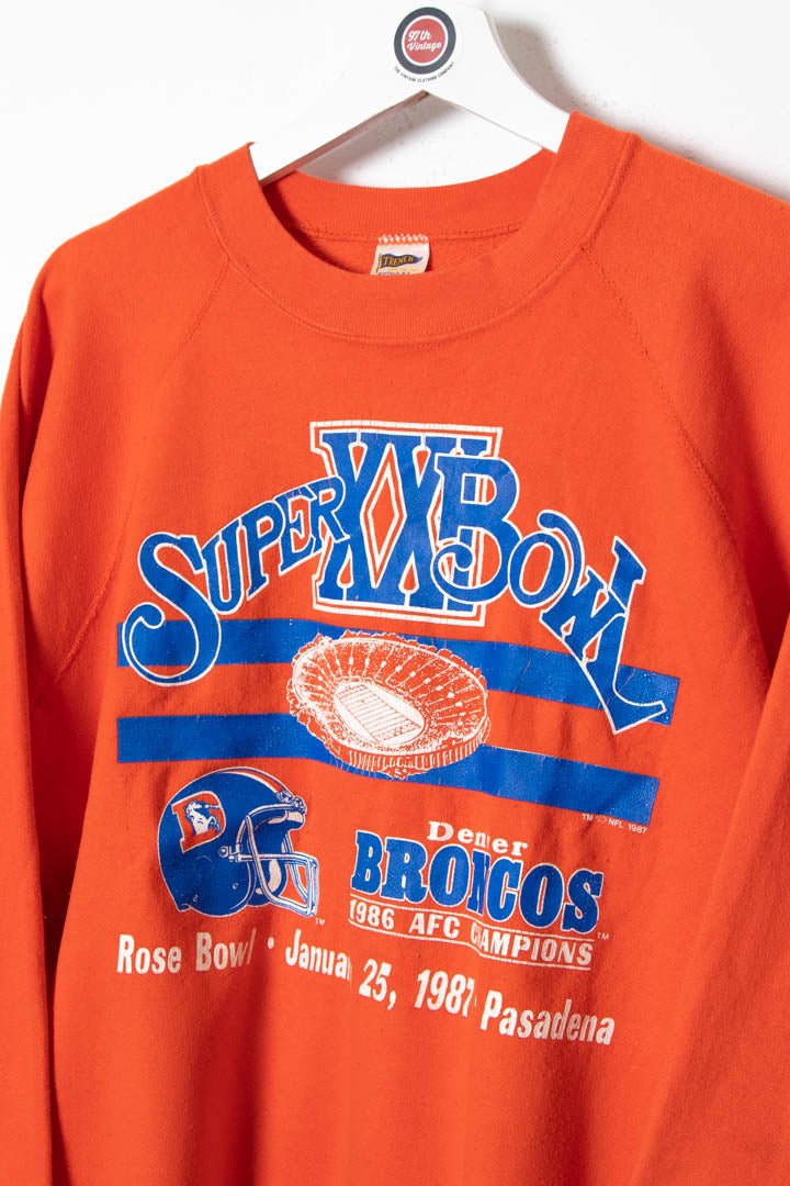 1987 Denver Broncos Super Bowl XXI Champions Sweatshirt (M) - 97th Vintage