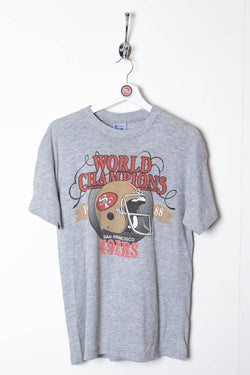 Image of 1988 San Fran 49ers World Champions Single Stitch T-Shirt (S) - 97th Vintage