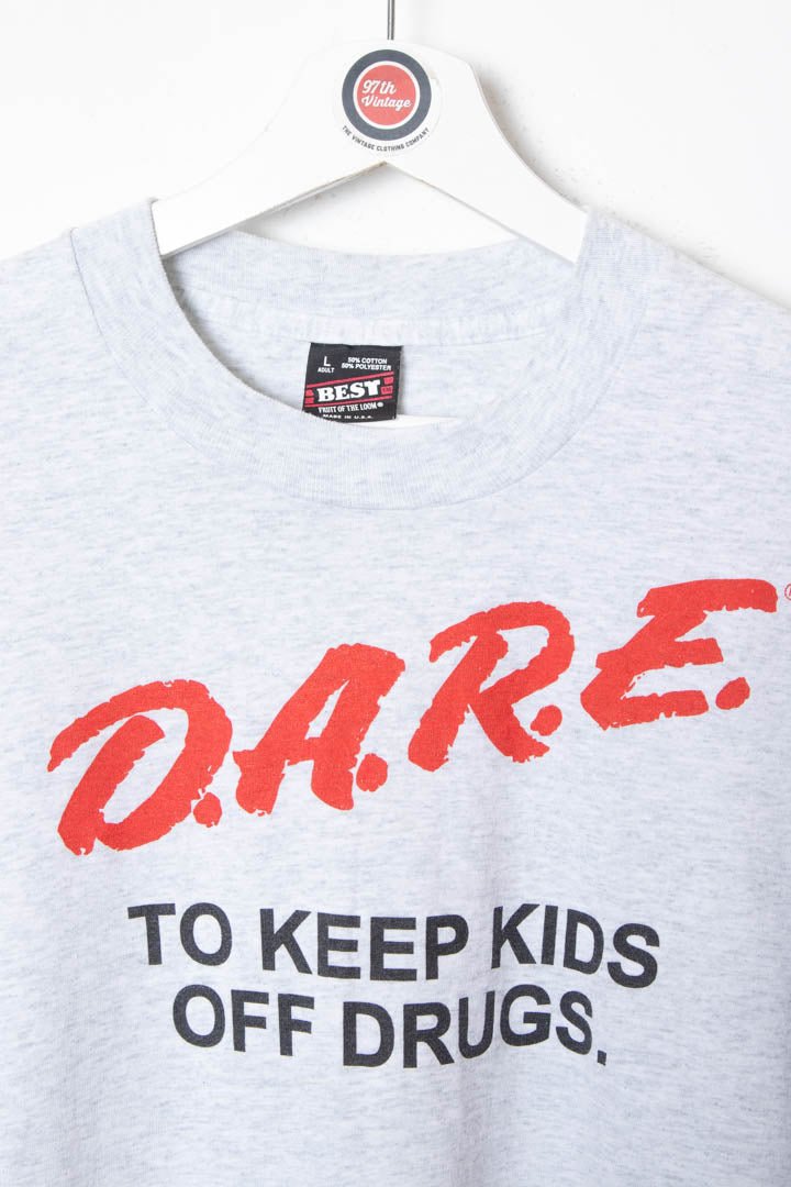 1993 D.A.R.E. To Keep Kids Off Drugs Single Stitch T-Shirt (M) - 97th Vintage