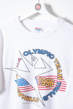 Image of 1996 U.S. Olympic Team Gymnastics Trials Single Stitch T-Shirt (M) - 97th Vintage