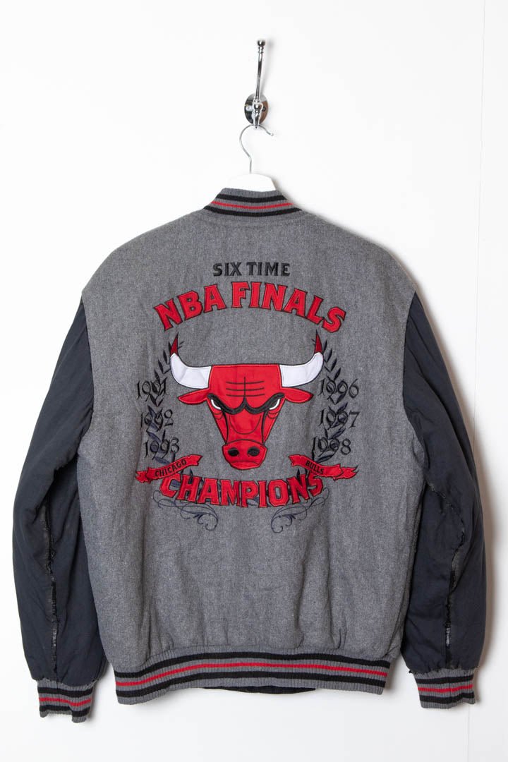 1998 Chicago Bulls 'Six Time Champions' Reversible Bomber Jacket (M) - 97th Vintage