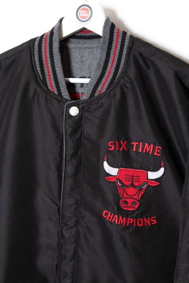 1998 Chicago Bulls 'Six Time Champions' Reversible Bomber Jacket (M) - 97th Vintage