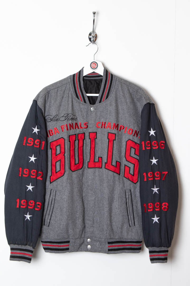 1998 Chicago Bulls 'Six Time Champions' Reversible Bomber Jacket (M) - 97th Vintage