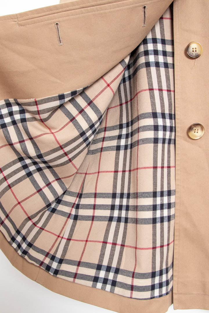 Image of Women's Burberry Nova Check Lined Trench Coat (UK 10)