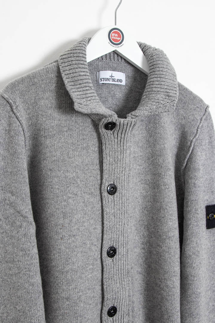 Image of Stone Island Wool Knitted Cardigan Jumper (M)