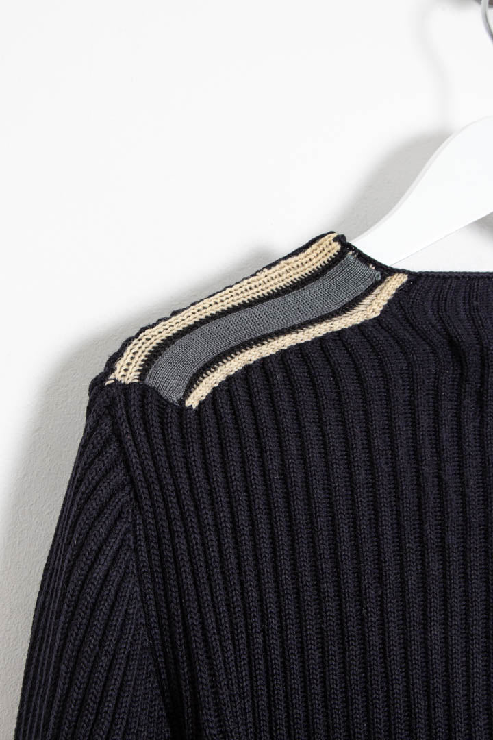 Image of AW 2005 Stone Island Ribbed Wool Knit Jumper (S)