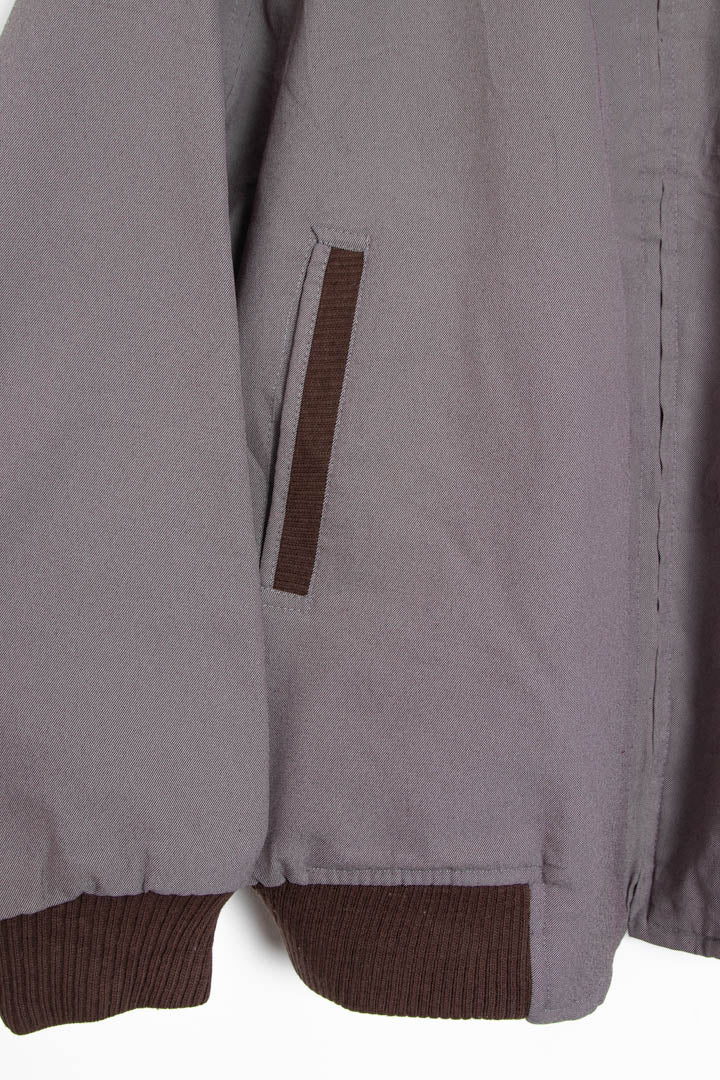 Image of YSL Fur Lined Harrington Jacket (S)