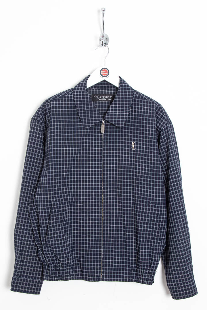 Image of YSL Checkered Harrington Jacket (S)