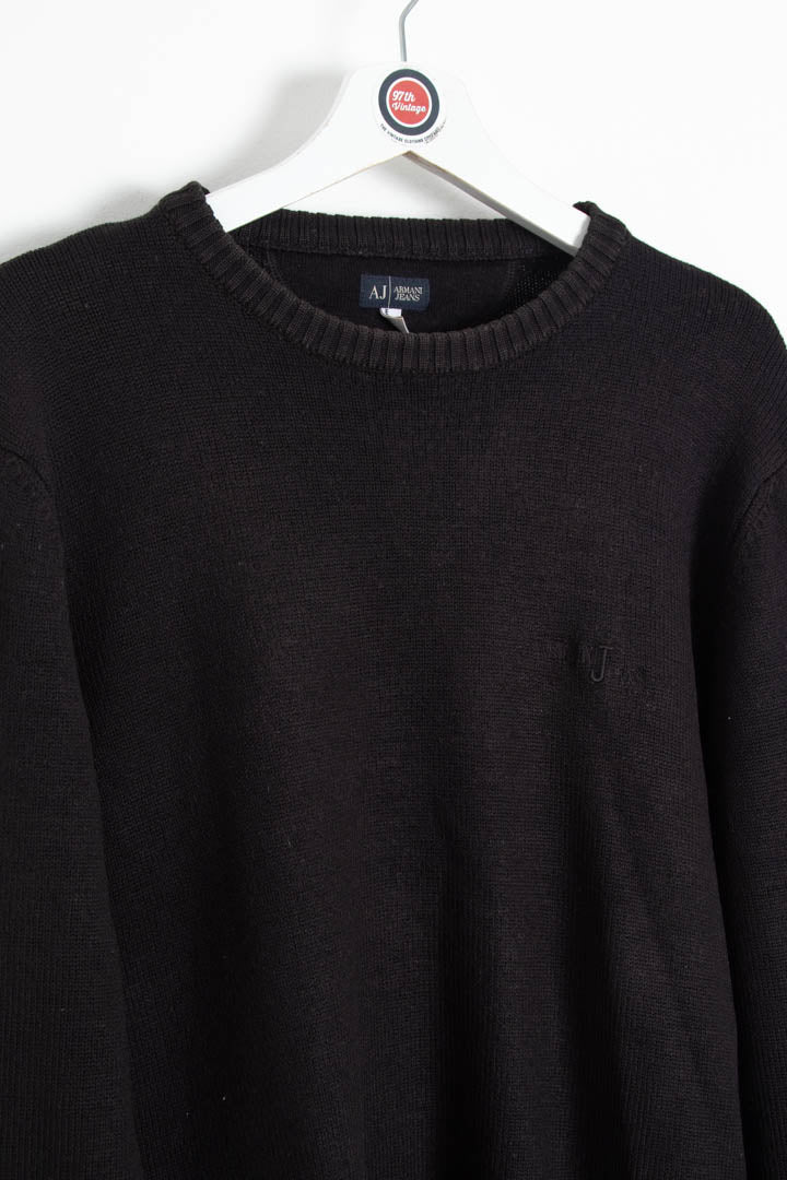 Image of Women's Armani Jeans Knitted Crew Neck Jumper (L)