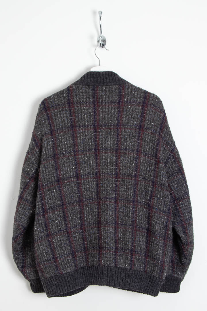 Image of YSL Ribbed Edge Knitted Cardigan (L)