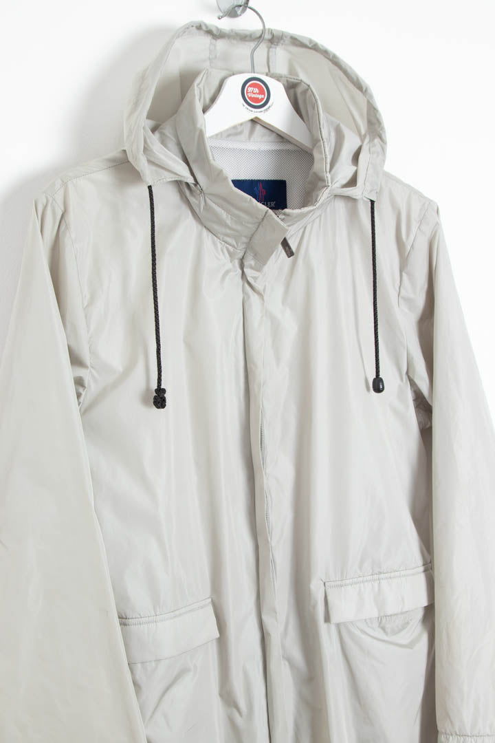 Image of Women's Moncler Long Windbreaker Parka Jacket (S)