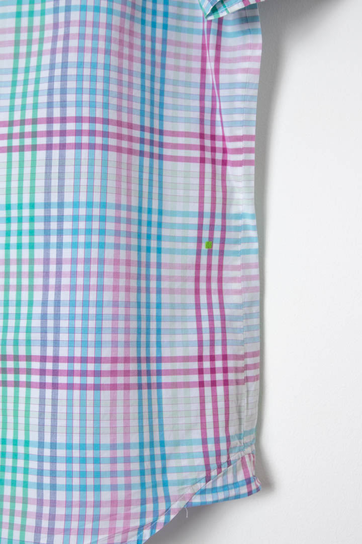 Image of Hugo Boss Short Sleeve Checkered Shirt (L)