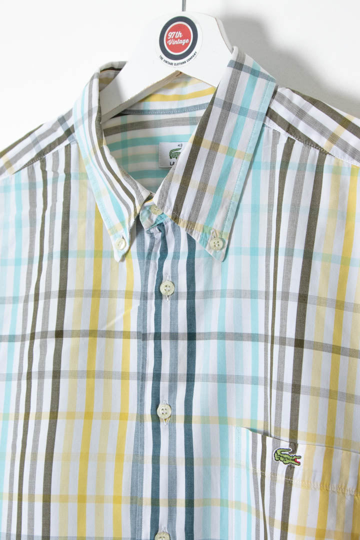 Image of Lacoste Short Sleeve Checkered Shirt (XL)