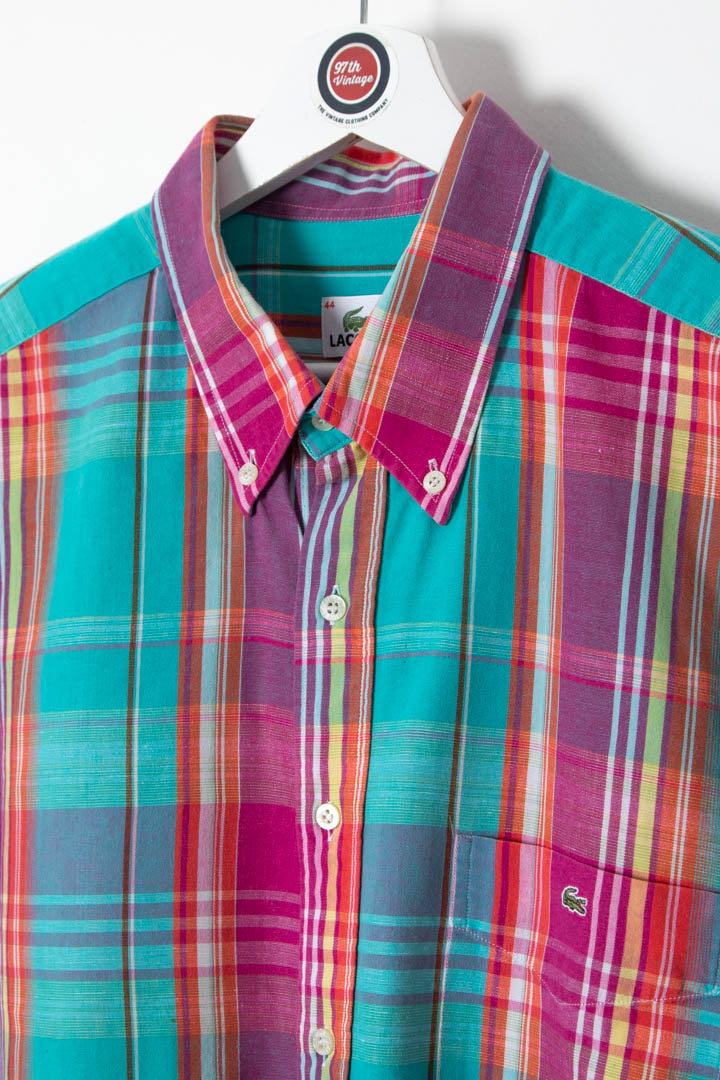 Image of Lacoste Short Sleeve Checkered Shirt (XL)