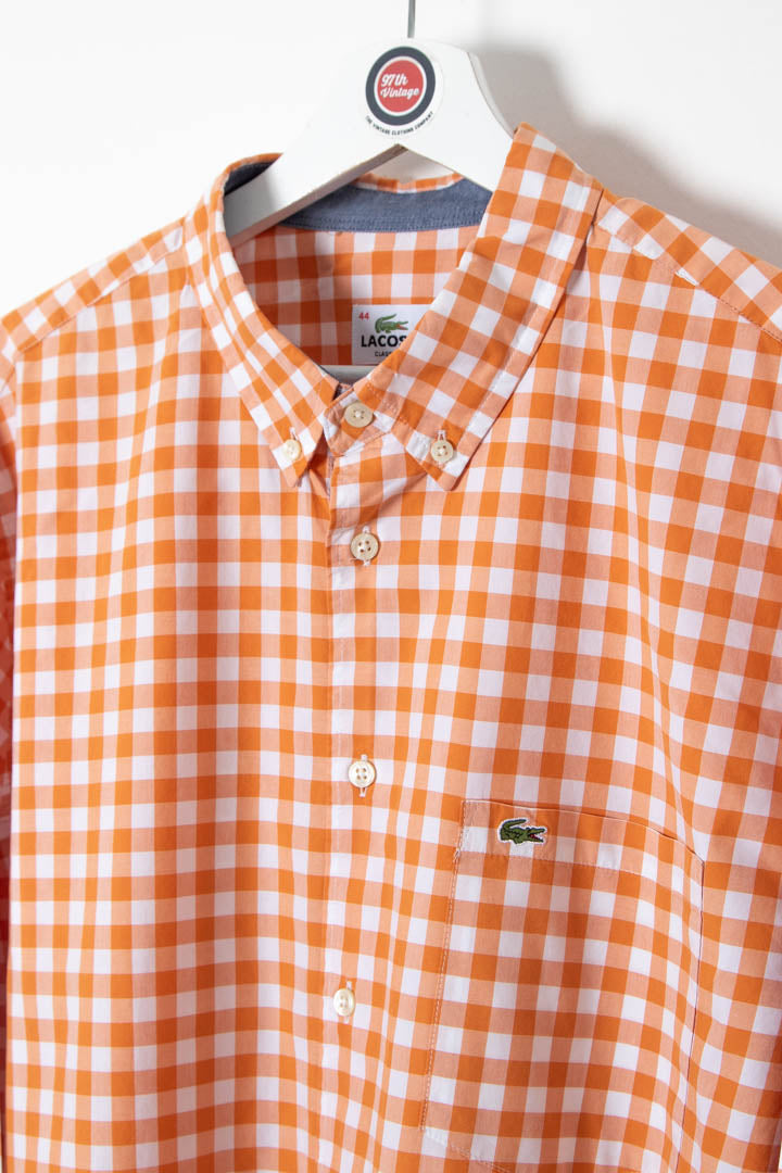 Image of Lacoste Long Sleeve Checkered Shirt (XL)