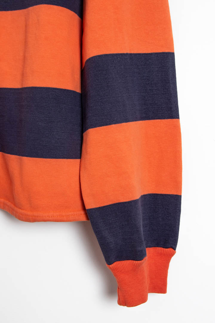 Image of 1980s Rugged Wear Rugby Long Sleeve Polo Shirt (XL)