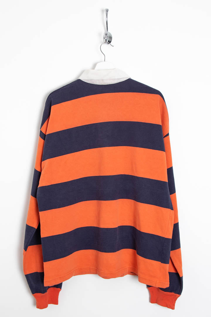 Image of 1980s Rugged Wear Rugby Long Sleeve Polo Shirt (XL)