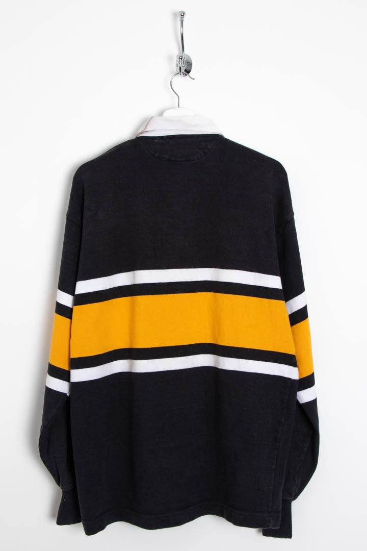 Image of Iowa Hawkeyes Rugby Long Sleeve Polo Shirt (XL)