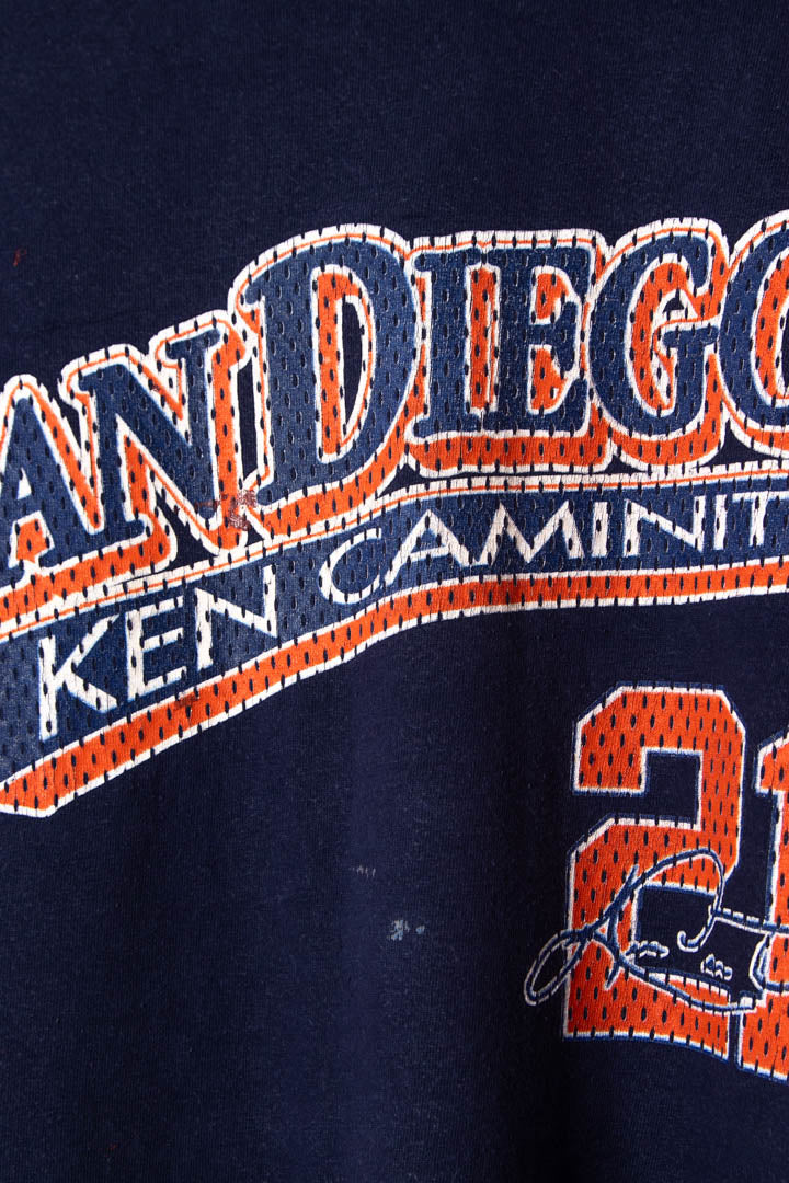 Image of 1996 San Diego Padres Ken Caminiti MVP Single Stitch Graphic T-Shirt (M)
