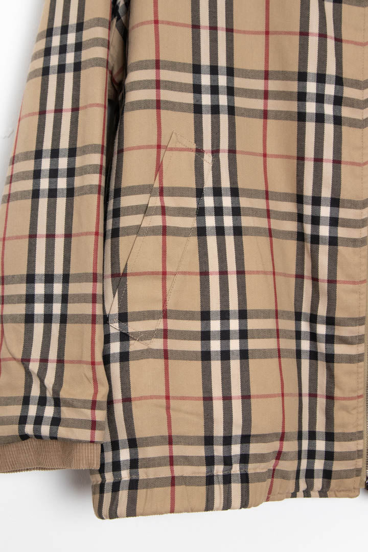 Image of Burberry Reversible Corduroy Harrington Jacket (L)