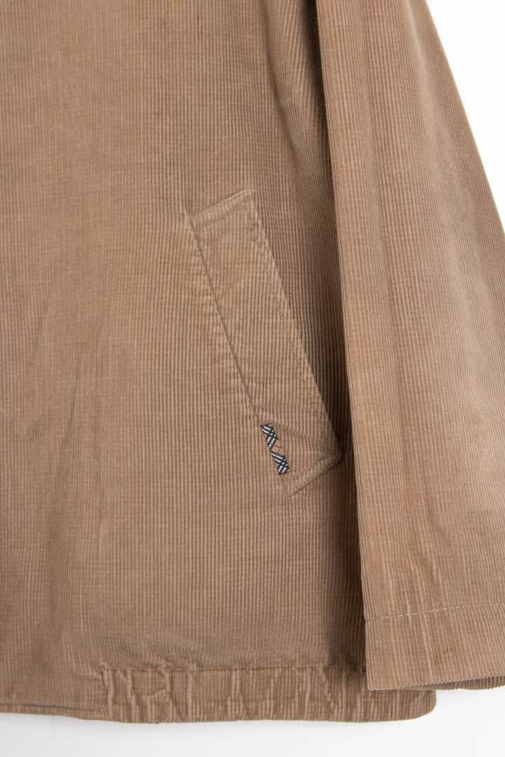 Image of Burberry Reversible Corduroy Harrington Jacket (L)