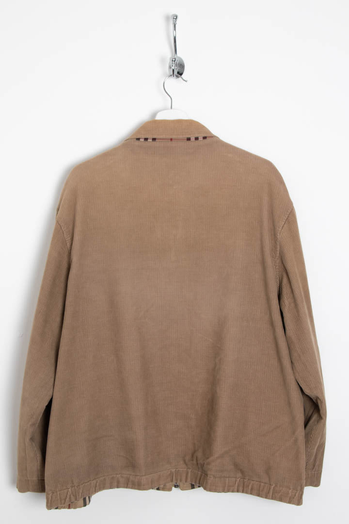 Image of Burberry Reversible Corduroy Harrington Jacket (L)