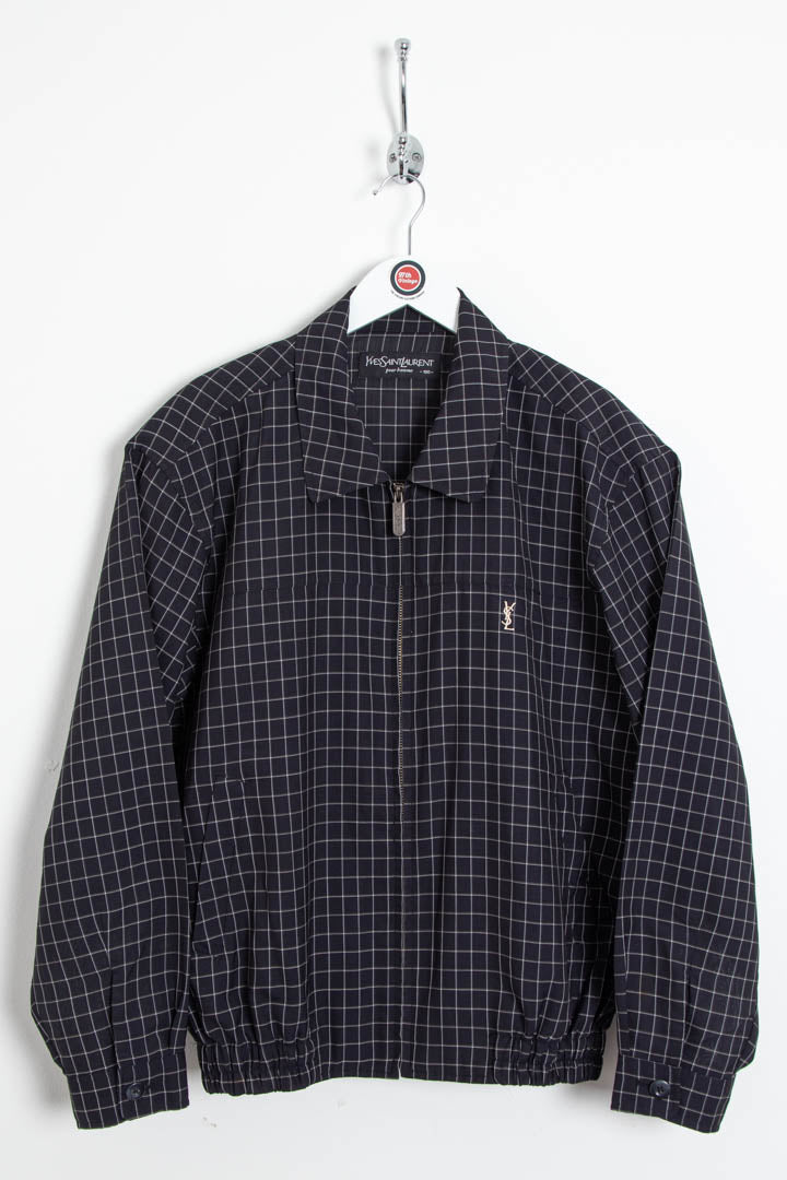 Image of YSL Checkered Harrington Jacket (M)