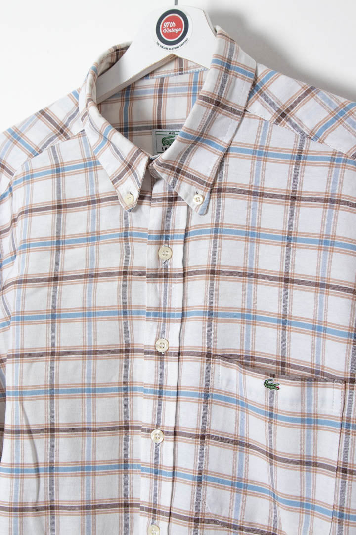 Image of Lacoste Long Sleeve Checkered Shirt (S)