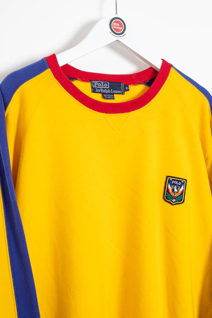 Image of Polo Ralph Lauren Uni Crest Logo Crew Neck Sweatshirt (XXL)
