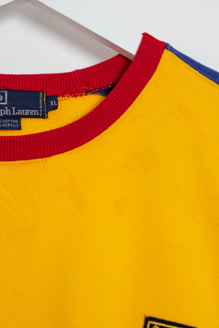 Image of Polo Ralph Lauren Uni Crest Logo Crew Neck Sweatshirt (XXL)
