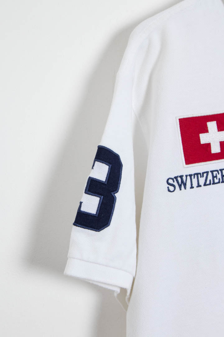 Image of Polo Ralph Lauren Switzerland International Big Pony Short Sleeve Polo Shirt (M)