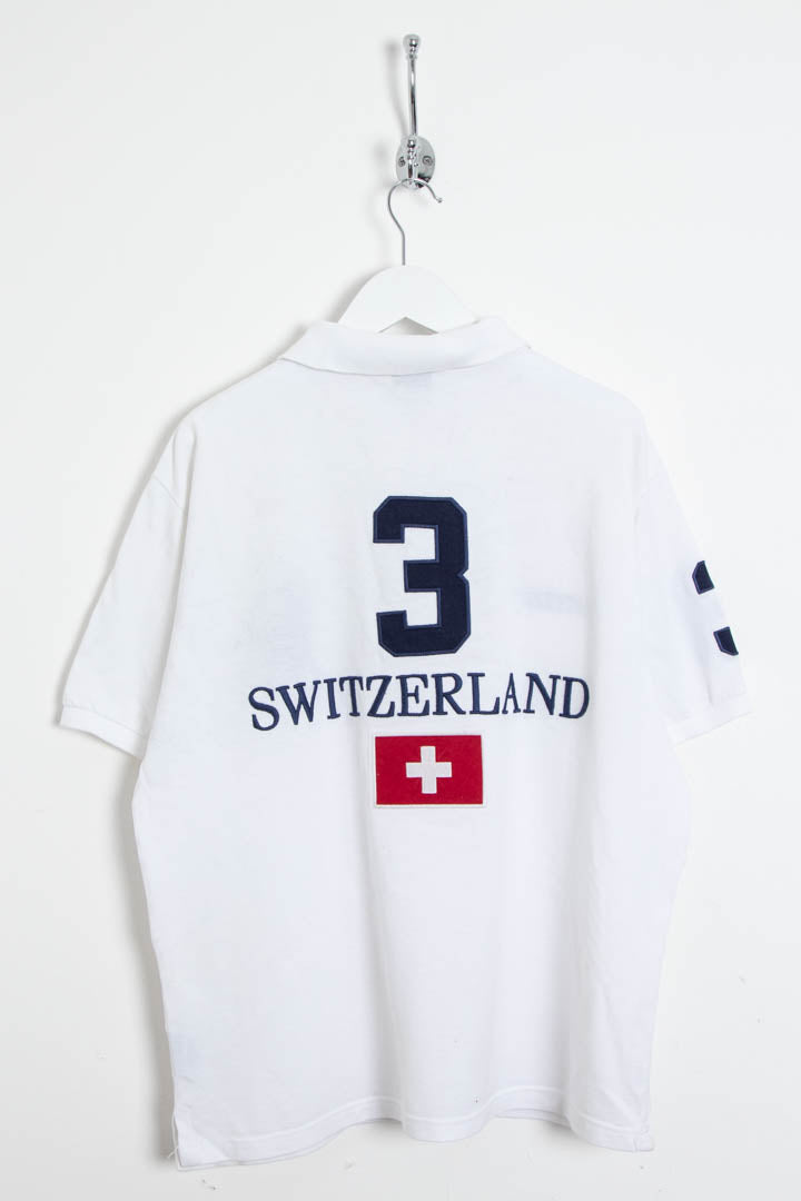 Image of Polo Ralph Lauren Switzerland International Big Pony Short Sleeve Polo Shirt (M)