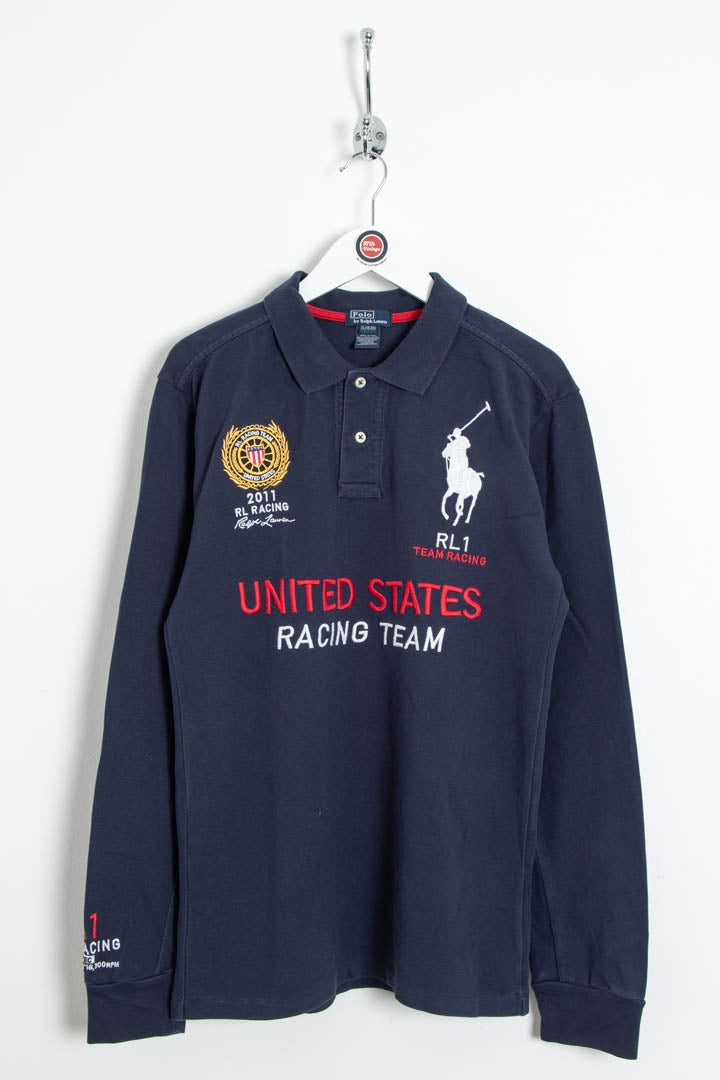 Image of 2011 Polo Ralph Lauren United States Racing Team Long Sleeve Polo Shirt (S)