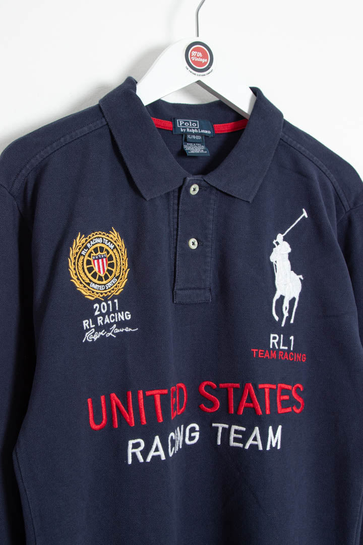 Image of 2011 Polo Ralph Lauren United States Racing Team Long Sleeve Polo Shirt (S)