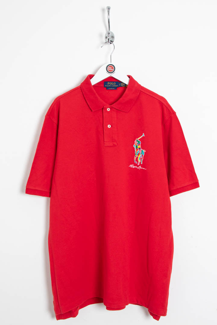 Image of Polo Ralph Lauren Multi Colour Big Pony Short Sleeve Polo Shirt (L)