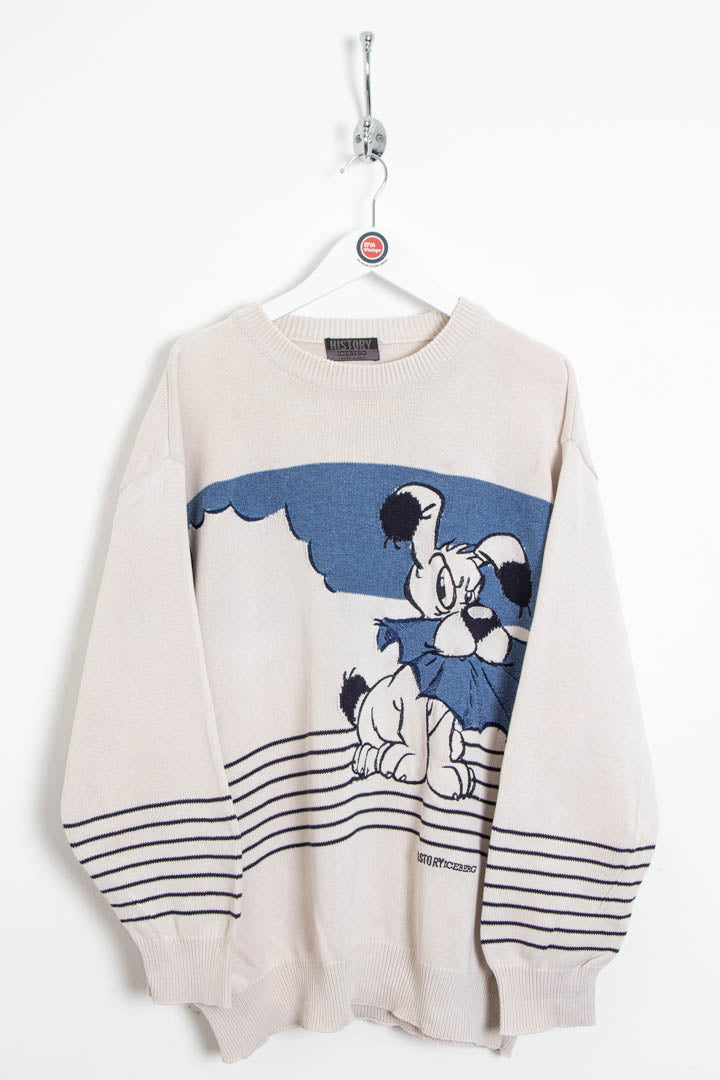Image of 1999 Iceberg History Dog Cartoon Crew Neck Jumper (XL)