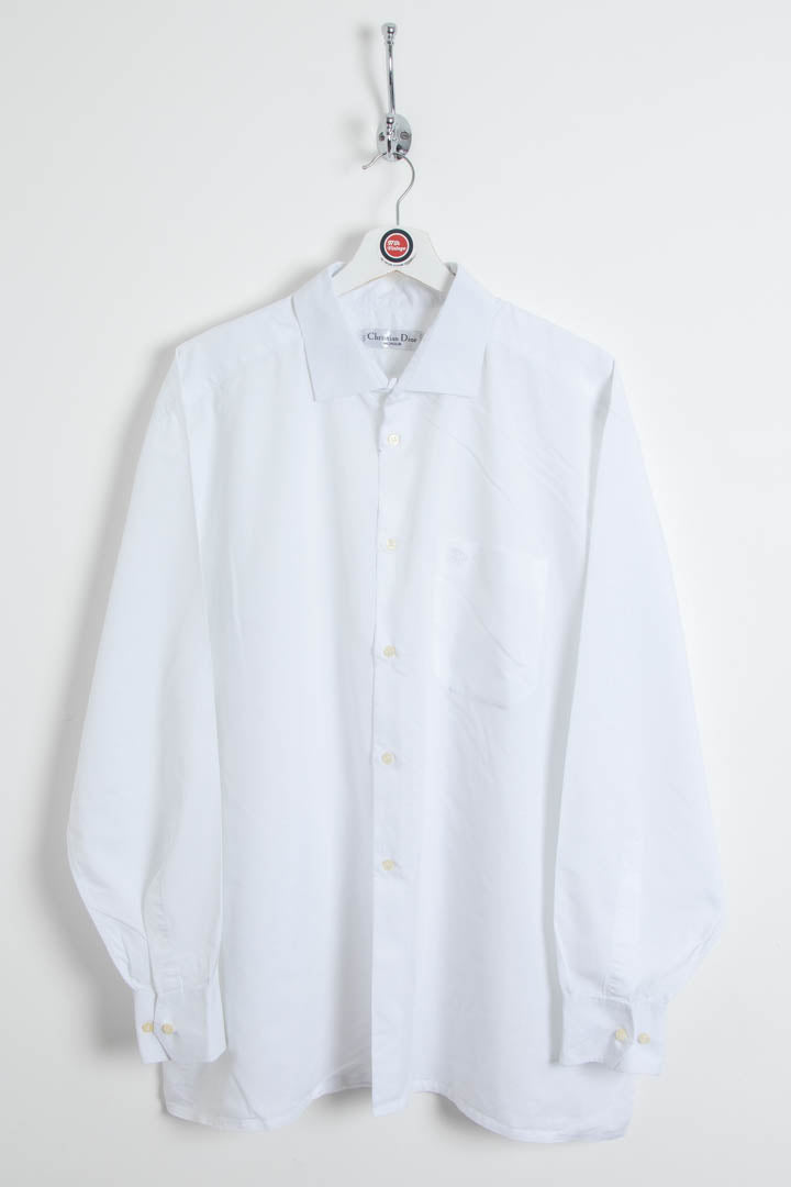 シャツ+ブラウス(長袖+七分) vintage Cristian Dior wool  shirt an Christian Dior（シャツ/ブラウス(長袖/七分) ・ ブルー・ネイビー