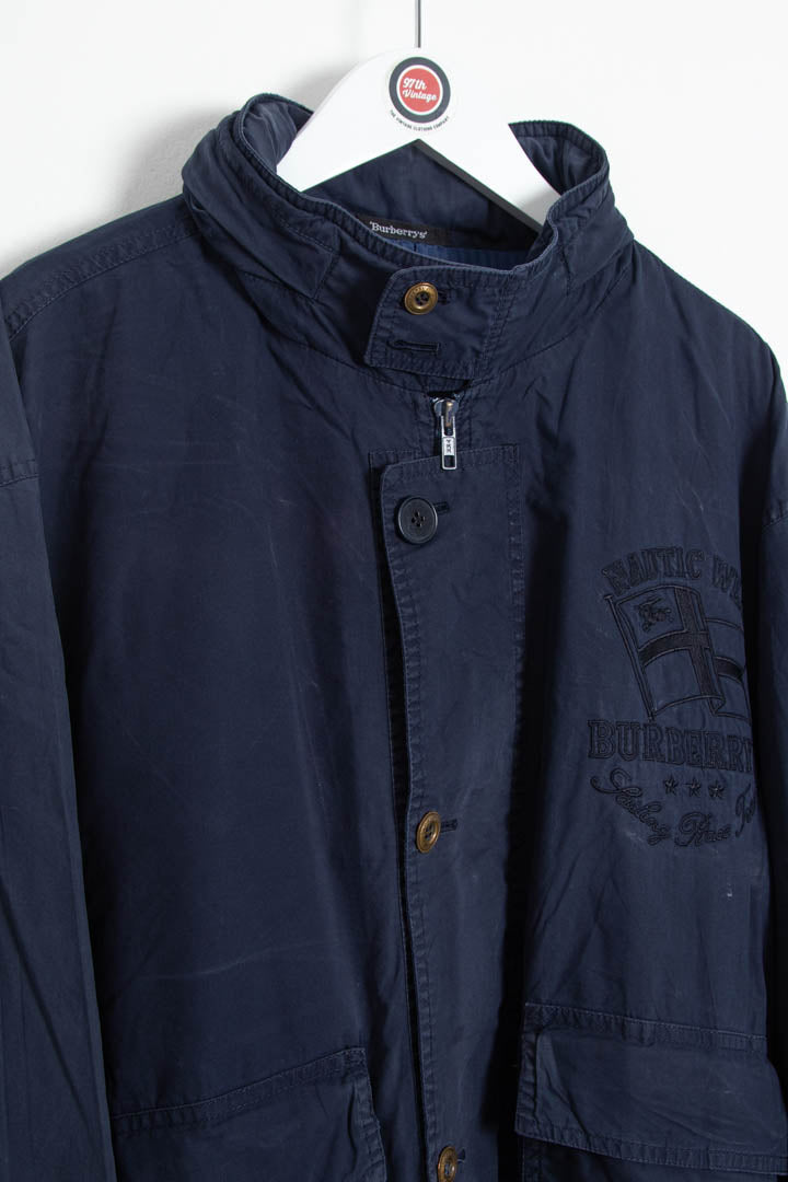 Image of Burberry Baltic Navy Sailing Jacket (L)