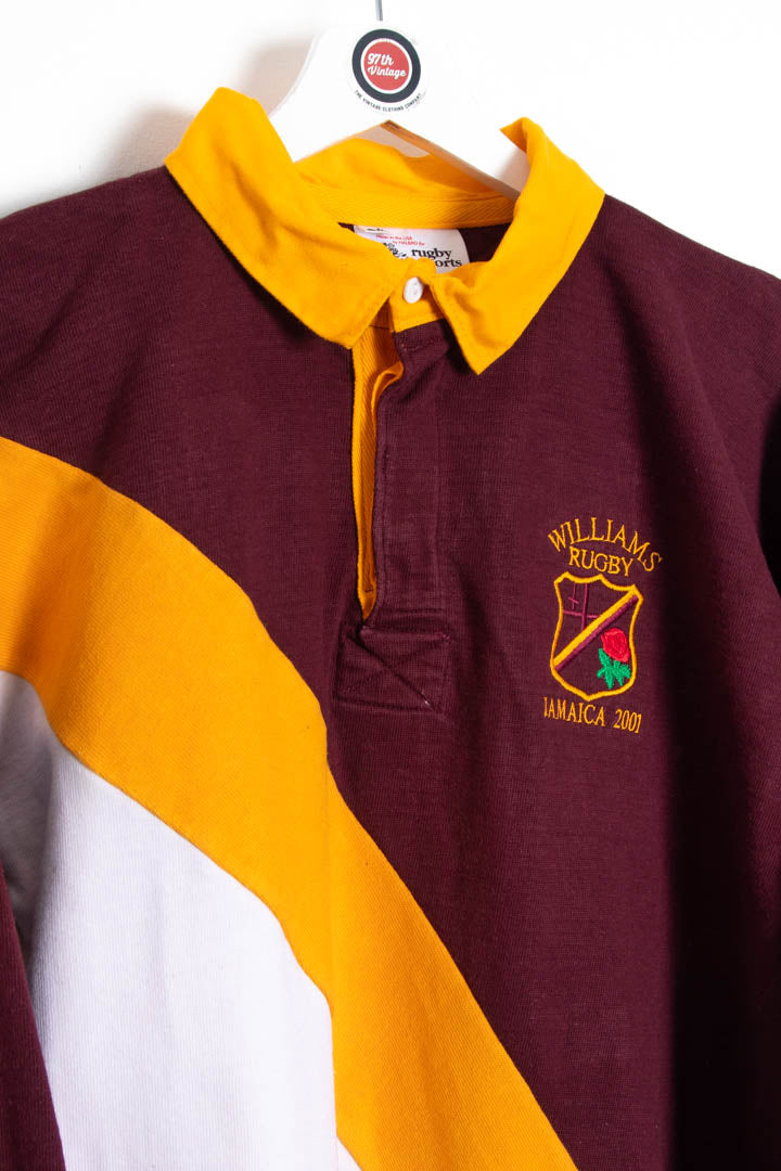 Image of Williams Rugby Long Sleeve Polo Shirt (M)