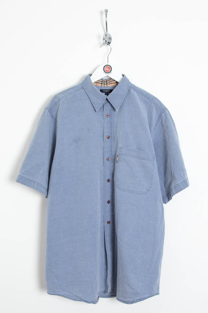 Image of Burberry Short Sleeve Pocket Shirt (L)