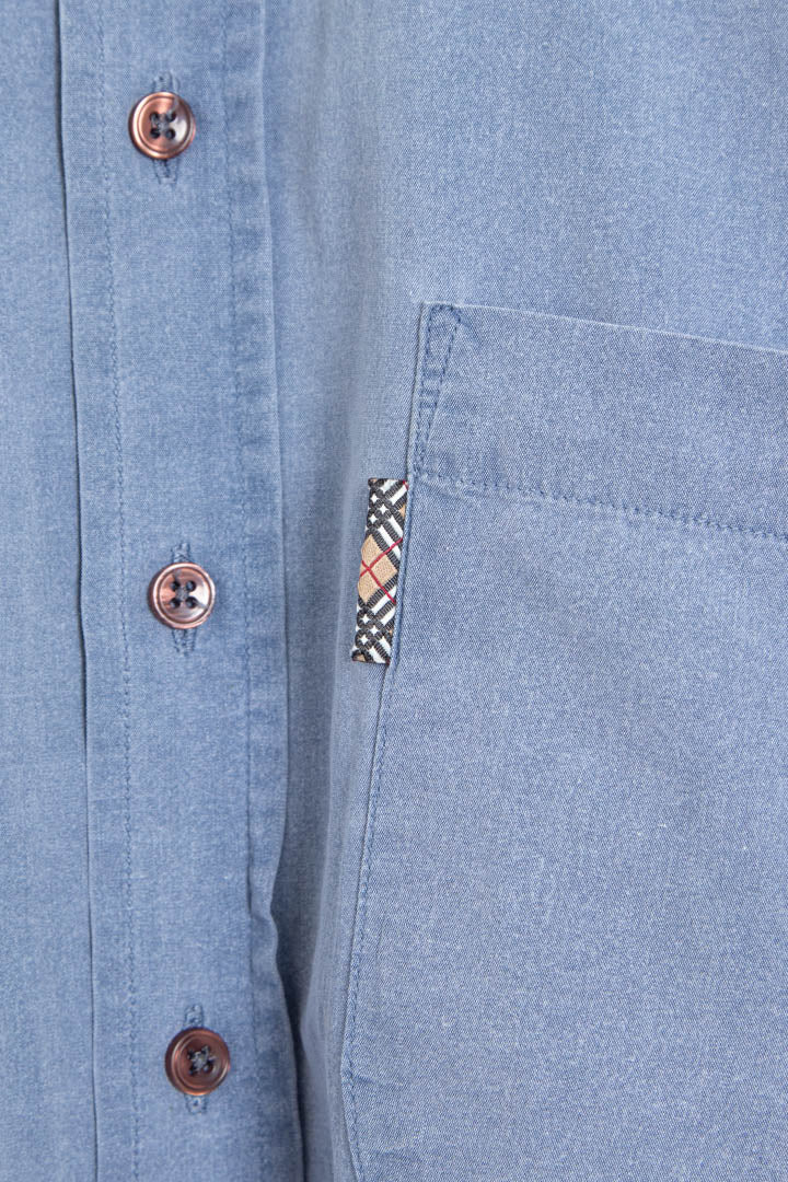 Image of Burberry Short Sleeve Pocket Shirt (L)