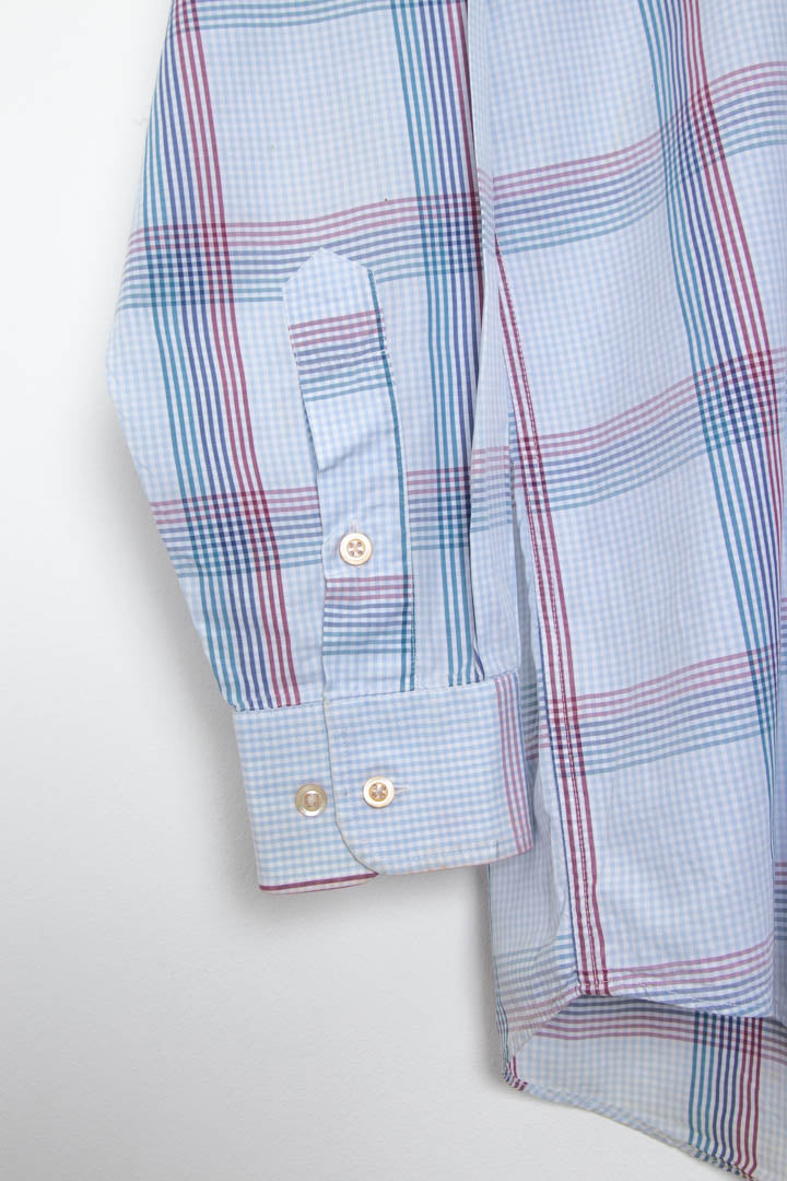 Image of Burberry Long Sleeve Checkered Shirt (M)