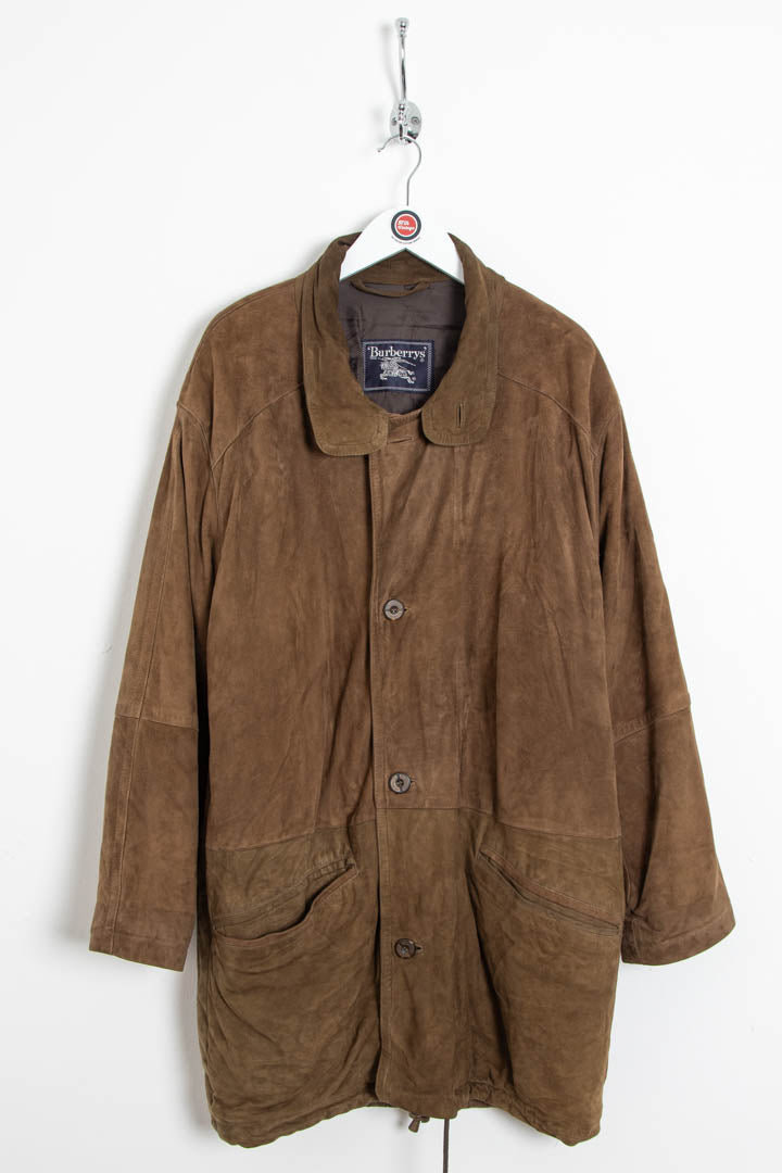 Image of Burberry Brown Suede Coat (L)