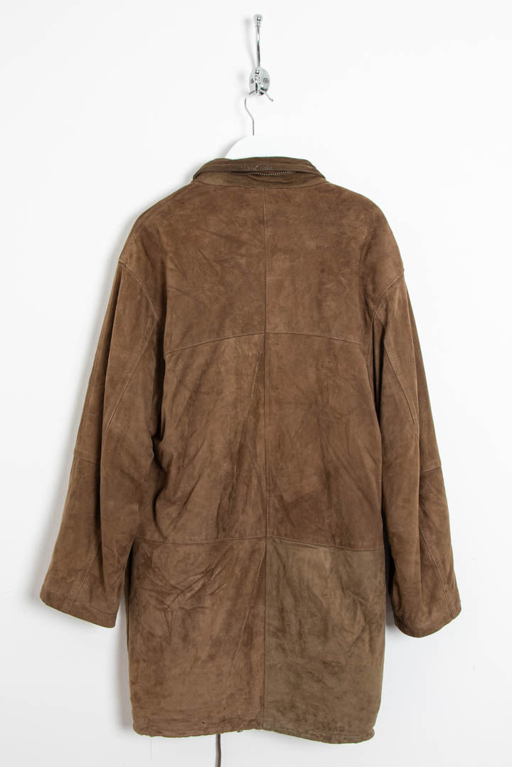 Image of Burberry Brown Suede Coat (L)
