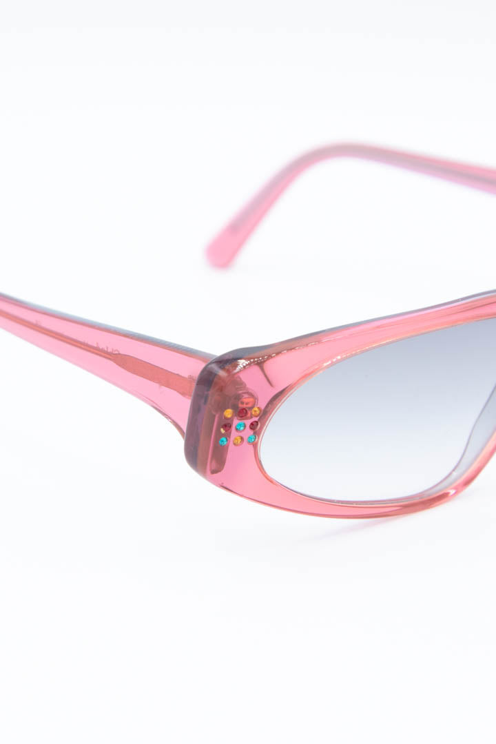 Image of Women's Chloé Rectangular Rhinestone Sunglasses 83S
