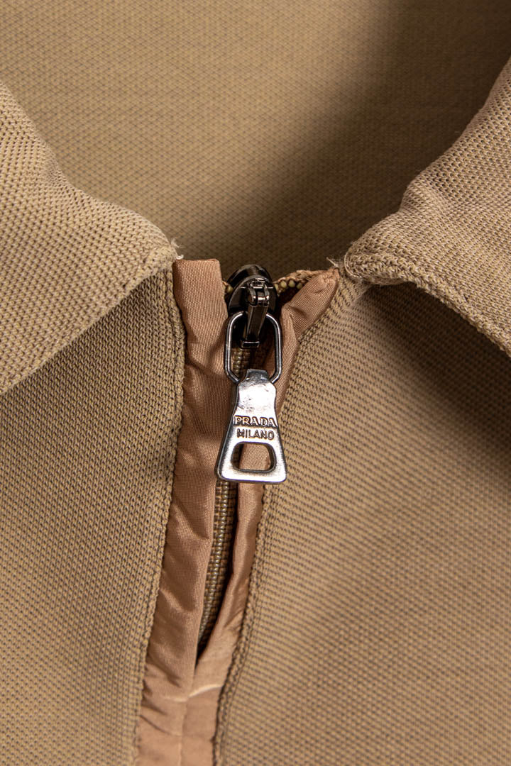 Image of Prada 1/4 Zip Polo Shirt (M)