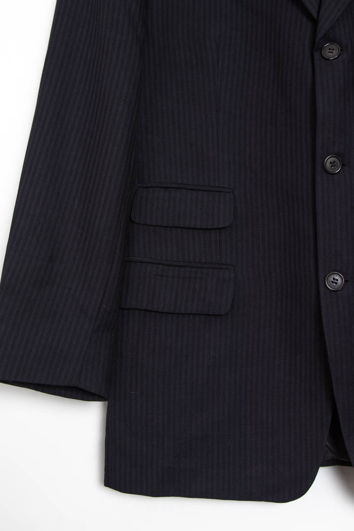 Image of Gucci Pinstripe Wool Blazer Jacket (S)