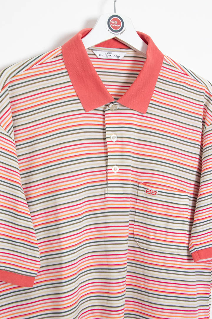 Image of Balenciaga Short Sleeve Polo Shirt (L)