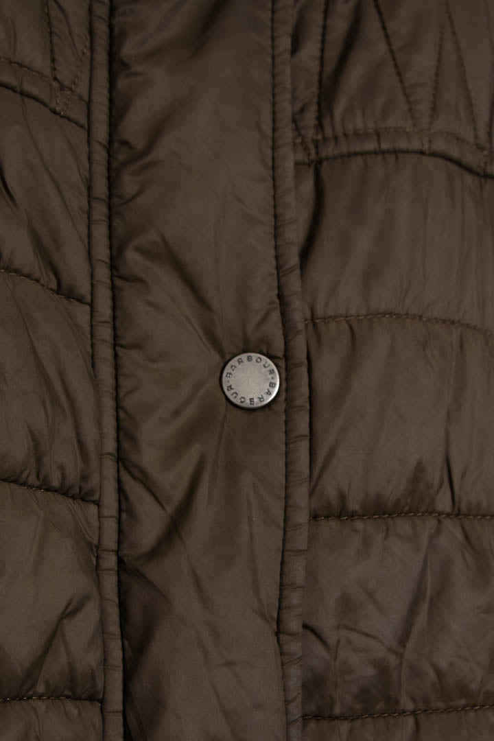Image of Women's Barbour Gaiter Quilted Long Line Puffer Coat (S)